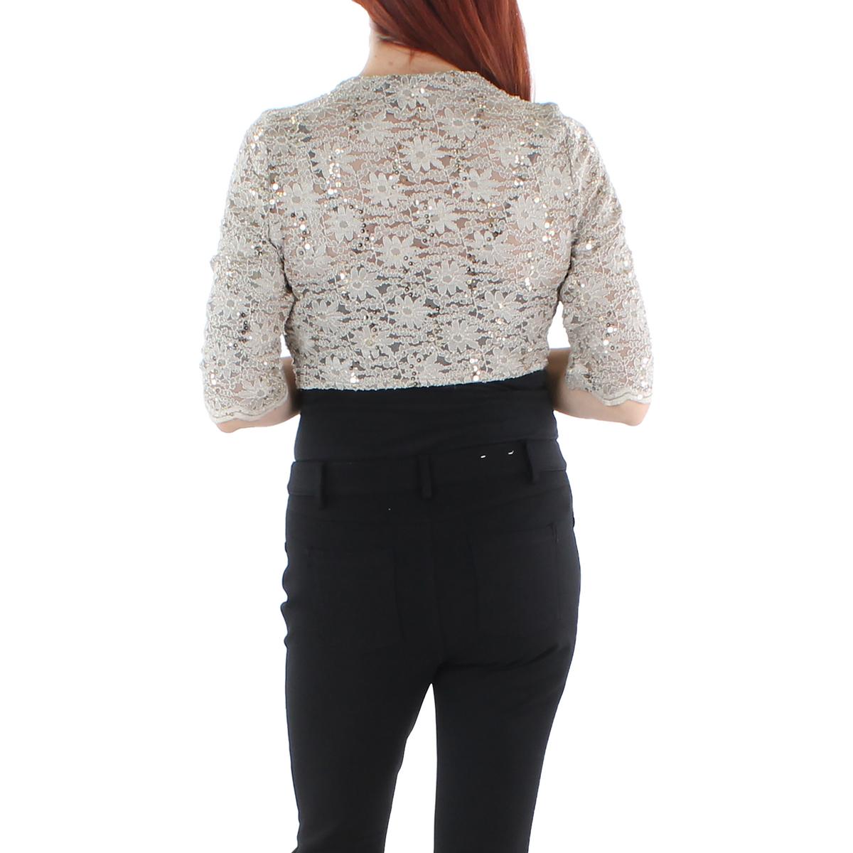 R&M Richards Womens Lace Crop Bolero